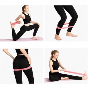 Ensemble de résistance pour squats, bandes de résistance blanches et violettes pour exercices de musculation des cuisses - Product Image 3