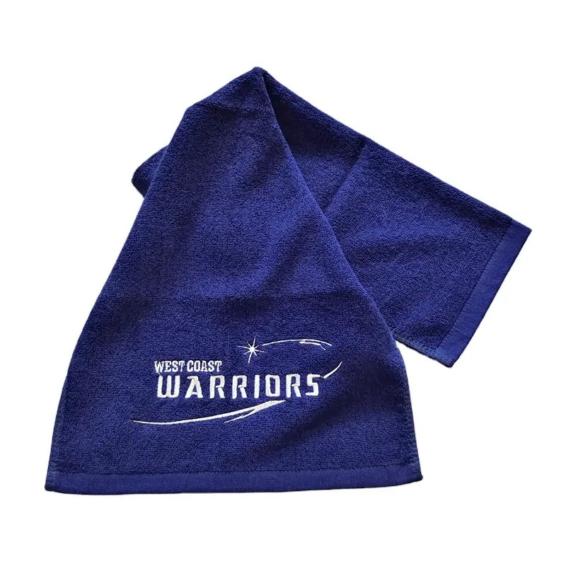 Toalha 100% algodão bordada logotipo toalha de ginástica personalizada toalha de esportes jacquard
