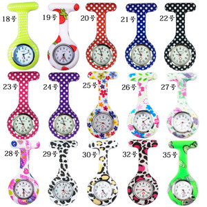 Round Shape Silicone Nurse <strong>Fob</strong> <strong>Watch</strong> with Pin Quartz Movement - Product Image 5