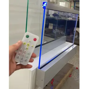 Foshan - Trilhos de vidro para deck com luz LED para exterior, vidro temperado sem moldura, canal em U de 12-20 mm