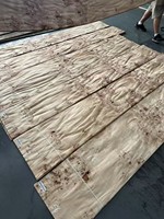 Placage en bois exotique naturel de feuilles de placage de ronce de noix pour les meubles de luxe
