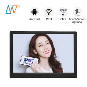 10 นิ้วเครือข่ายไร้สาย Android WIFI ป้ายดิจิตอล 10.1 นิ้ว LCD วิดีโอโฆษณา Media Player