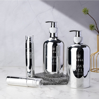 Luxe personnalisé 30ml-60ml PET clair cosmétique soin de la peau verre Lotion pompe bouteille aluminium métal pulvérisateur vide conception cylindre