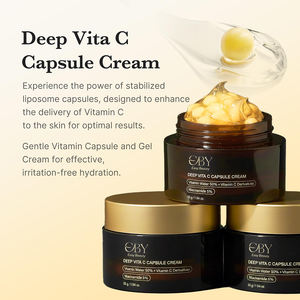 Crème hydratante pour le visage à la vitamine C en capsules dorées, capsules liposomales pour les rides, éclat de la peau, gel transparent pour l'hydratation et l'éclat - Product Image 4