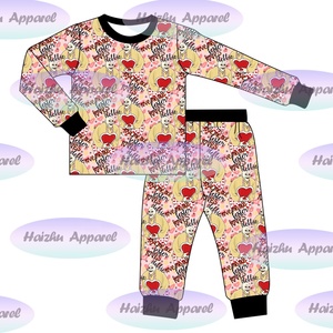Bc1-9 Nouvelle conception OEM, pyjama d'hiver à manches longues pour garçons, ensemble de 2 pièces pour la Saint-Valentin - Product Image 2