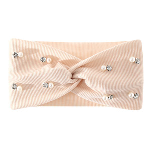 Nouveau Bandeau Élastique Polyvalent Anti-Transpiration avec Perles et Strass, Motif Croix, Idéal pour le Lavage du Visage et les Activités Sportives - Product Image 5