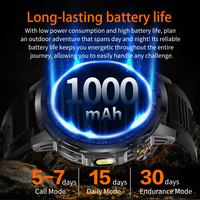 Reloj Deportivo Inteligente AK95 de Alibaba, Electrónica Inteligente, Monitoreo de Salud, Resistente al Agua IP68, Linterna, Carga Magnética, Relojes Inteligentes de Fitness