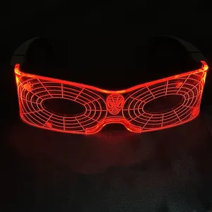 Colorato incandescente Cosplay <span class=keywords><strong>Spider</strong></span> Hero occhiali da sole notte fresco decorazione per gli uomini e le donne decorazioni per le feste - Product Image 3