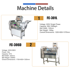 Machine à couper/trancher/découper en dés les légumes FC-301, pour oignon, carotte, laitue, ciboulette, machine à couper les légumes commerciale - Product Image 3