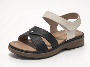 Sandalias de Mujer con Tira en T, Cierre de Hebilla en el Tobillo, Punta Abierta, Transpirables, Suela Plana de Goma, Zapatos de Verano - Product Image 6
