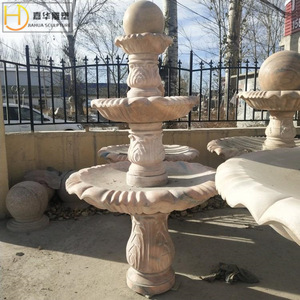 Fontaine en pierre Jiahua, élément aquatique traditionnel pour jardin extérieur, type colonne durable - Product Image 2
