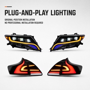 Kit de mejora exterior para carrocería, parachoques delantero y trasero, parrilla, luces delanteras y traseras modificadas para Toyota Venza 2009-2016 - Product Image 3