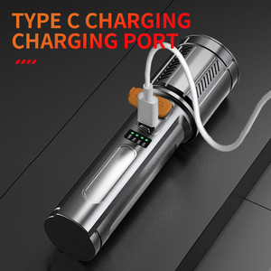 Đèn pin <span class=keywords><strong>LED</strong></span> công suất cao có thể sạc lại, hoạt động bằng pin, đèn pin mini COB khẩn cấp, tầm xa, mạnh nhất, sạc bằng phích cắm - Product Image 4