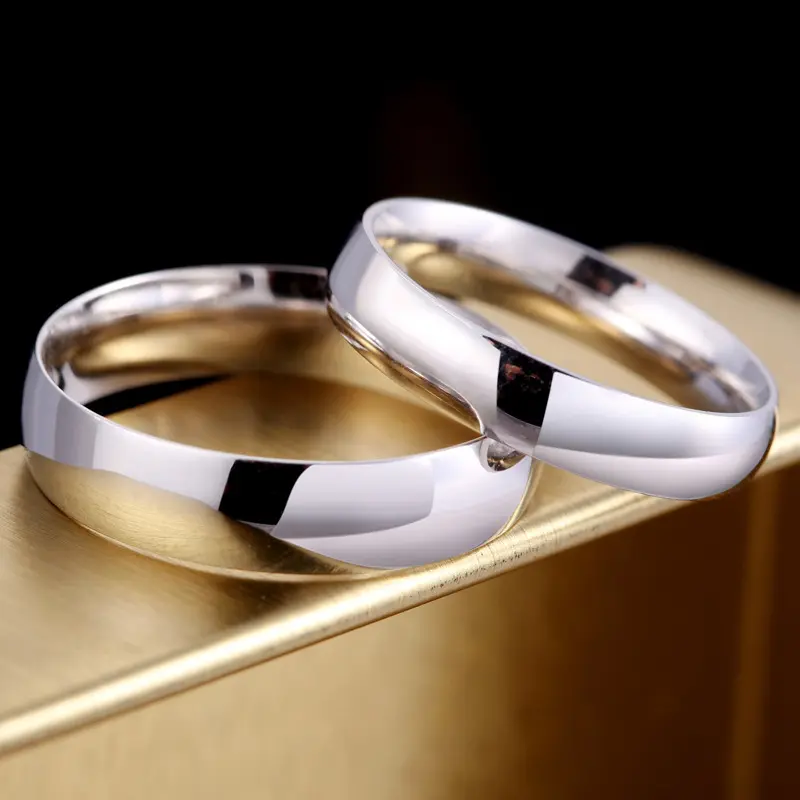Precio al por mayor, anillos vintage de plata esterlina, anillos de boda para parejas, conjunto y anillos de compromiso para niñas