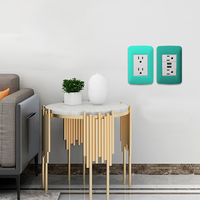 Type Durable Installation Facile Prise Électrique Standard EU 250V 2 Gang 1 Way Interrupteurs Muraux et Prises