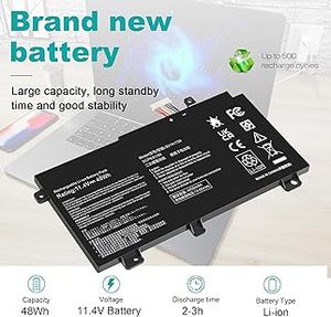 แบตเตอรี่เปลี่ยนแล็ปท็อปสำหรับ FX80 FX80G FX80GD FX80GE FX80GM FX86 FX86FE FX86FM FX504 <span class=keywords><strong>TUF</strong></span> - Product Image 6