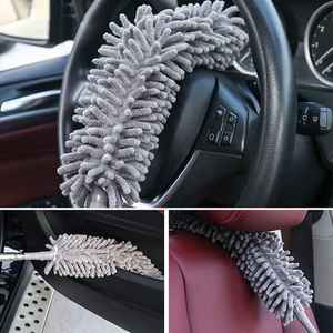 Juego de 4 plumeros de acero inoxidable con mango extensible y desmontable para limpiar ventiladores de techo - Product Image 5