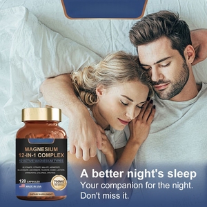 <span class=keywords><strong>Cápsulas</strong></span> <span class=keywords><strong>de</strong></span> Complejo <span class=keywords><strong>de</strong></span> Suplementos Herbales para Adultos <span class=keywords><strong>de</strong></span> Marca Privada OEM, 12 <span class=keywords><strong>en</strong></span> 1, <span class=keywords><strong>Magnesio</strong></span> Puro, Apoyo para el Sueño, Apoyo Inmunológico, 700 mg por Porción - Product Image 3