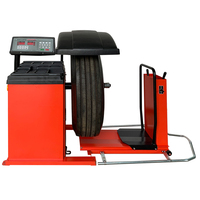Machine d'équilibrage de roues de camion semi-automatique robuste, moteur 0,75/1,1 kW, capacité 150 kg, marque CHINSONG, alimentation 220 V/380 V
