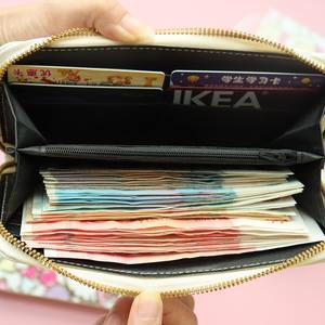 Sıcak Satış Sevimli Karikatür Stitch Uzun Cüzdan PU Deri Kartlık Çocuklar İçin Bozuk Para Çantası Fermuarlı Cüzdanlar - Product Image 4