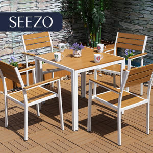 Juego <span class=keywords><strong>de</strong></span> Mesa <span class=keywords><strong>de</strong></span> Comedor <span class=keywords><strong>de</strong></span> Aluminio para Exteriores, Moderno y Ligero, <span class=keywords><strong>Venta</strong></span> Caliente 2026, OEM Comercial, Mesas y Sillas para Patio, Jardín y Restaurante - Product Image 1