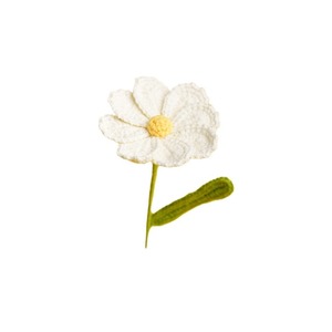 Fleurs artificielles en fil de laine faites à la main, Cosmos, pour la Saint-Valentin, la fête des enseignants, décorations - Product Image 5