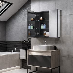 Gabinete de <span class=keywords><strong>espejo</strong></span> de plástico <span class=keywords><strong>blanco</strong></span> Fulsun <span class=keywords><strong>con</strong></span> estantes ajustables Gabinetes de <span class=keywords><strong>espejo</strong></span> de baño - Product Image 3