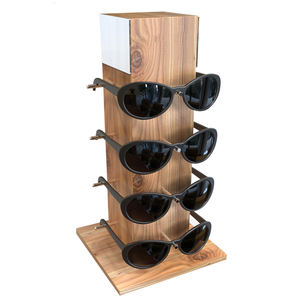 Présentoir écologique en bois pour lunettes de soleil, <span class=keywords><strong>comptoir</strong></span> personnalisé, style simple, 1 pièce - Product Image 1