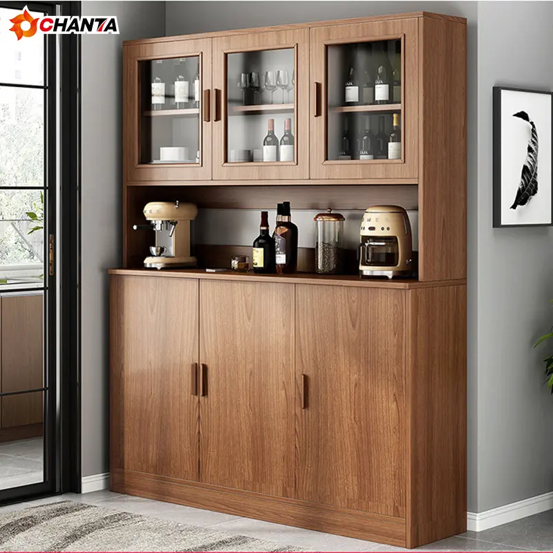 Kitchen Cabinet Accessories Sets Kitchen Wooden Modern Laminate Kitchen Cabinet Customized Sideboard Buffet