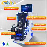 Machine de jeu vidéo d'arcade à monnayeur, réalité virtuelle 3D, fauteuil VR 360, pour parcs d'attractions, prix usine