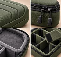 Étui à lunettes personnalisé en EVA, double couche, coque rigide, fermeture éclair, pour lunettes de vue, lunettes de soleil, lunettes de sport, OEM personnalisé