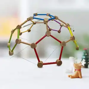 游乐场儿童圆顶登山者室内室外游戏结构木制攀爬健身房框架幼儿玩具攀登圆顶
