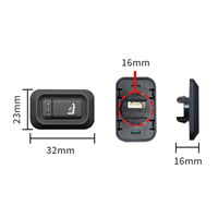 Eyesauto Nouveau Interrupteur de Commande de Massage pour Siège Auto 12V DC Réglage Intensité 3 Niveaux Noir Mat Kit Bouton de Rétrofit Universel