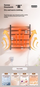 Sèche-serviettes électrique intelligent à affichage numérique, porte-serviettes de <span class=keywords><strong>bain</strong></span> à température constante, contrôle APP/WiFi, en acier inoxydable pour hôtel - Product Image 3