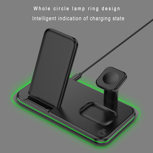 <span class=keywords><strong>Chargeur</strong></span> magnétique rapide 3 en 1 15W pour support de <span class=keywords><strong>chargeur</strong></span> sans fil certifié avec interrupteur tactile sensible à la lumière électrique - Product Image 6