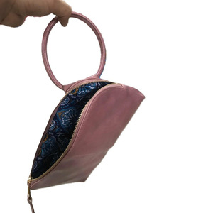 Pochette da <span class=keywords><strong>Donna</strong></span> alla Moda in Ecopelle PU <span class=keywords><strong>Rosa</strong></span> Chiaro con Cerniera, Portamonete e <span class=keywords><strong>Portafoglio</strong></span> con Manico Rimovibile - Product Image 3