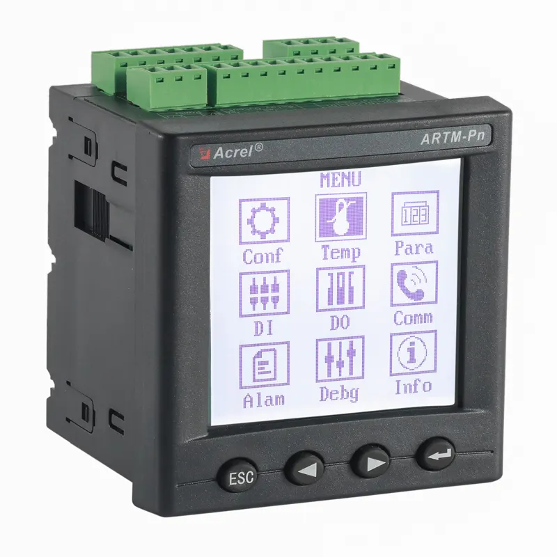 高電圧および低電圧スイッチキャビネットに適用されるAcrel ARTM-Pnインテリジェント温度測定メーター