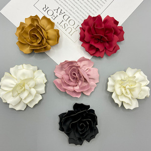 3D Camellia Fabric Flower 6cm Handmade Hair <b>Accessory</b> <b>Wedding</b> Decor For Hair Bags Shoes Clothing - Product Image 1