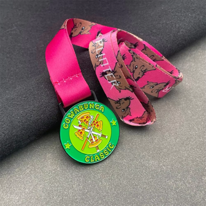 Ensemble de médailles de course sur sentier de 10 milles en forme de Bigfoot, finition émaillée, pour événements de course en plein air - Product Image 2