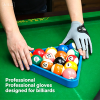 Gants de billard légers, respirants, anti-transpiration, à demi-doigts, avec design antidérapant, vendus à l'unité, gants professionnels
