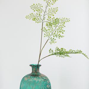 Matériau <span class=keywords><strong>en</strong></span> latex artificiel petit os noir fougère aspect réaliste plante <span class=keywords><strong>en</strong></span> <span class=keywords><strong>pot</strong></span> pour jardin intérieur balcon suspendu décor bricolage - Product Image 4