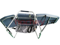 Chaise dentaire électrique portative de traitement avec le lit et la chaise dentaires mobiles pliables de coussins