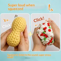 JCSL Jouet fantaisie de farce, Squishy TPR en forme d'arachide, Jouet anti-stress amusant, Jouet à presser pour surprise, Jouet de fête, Jouet de décompression