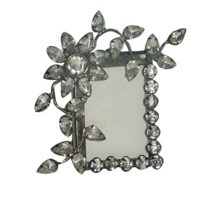 Thiết Kế Mới Bling Đám Cưới Màu Đỏ Pha Lê Rhinestone Ảnh Khung Hình Bóng Khung Tưởng Niệm Khung <span class=keywords><strong>Antique</strong></span> Giá Bán Buôn - Product Image 3