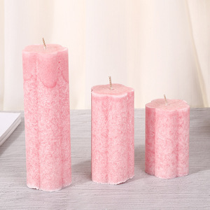AIKUN, venta al por mayor, velas de pilar de flores de hielo hechas a mano, sin perfume, sin humo para boda/Iglesia/iluminación de emergencia <span class=keywords><strong>HomeB</strong></span> - Product Image 4