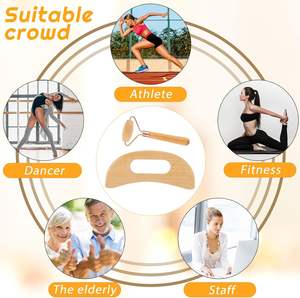 Kit de Madérothérapie 16 en 1 Outils de Massage en Bois pour Sculpture Corporelle Soulagement des Douleurs Musculaires et Drainage Lymphatique - Product Image 4