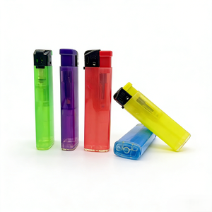 Briquet <span class=keywords><strong>électronique</strong></span> jetable en plastique translucide pour cigarettes, vente en gros d'usine, fabricant de briquets à gaz - Product Image 3