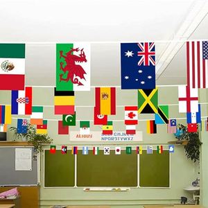 ธงแขวนประดับตกแต่งงานกีฬาปี 2026 พิมพ์ลายดิจิทัลบนผ้าโพลีเอสเตอร์ พร้อมโลโก้สั่งทำพิเศษ ธงชาติทั่วโลก - Product Image 2