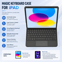 Clavier magnétique flottant avec pavé tactile sans fil personnalisé pour iPad 10e génération 10,9 pouces et iPad Air Pro 11 pouces