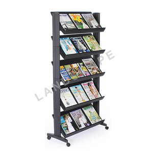 <span class=keywords><strong>Présentoir</strong></span> rotatif pour livres de supermarché / Étagère de présentation au sol en métal pour livres / Étagère de présentation de livres pour bibliothèques - Product Image 4